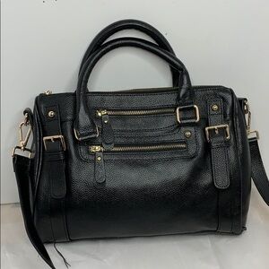 ERICA ANENBERG VENTEUX GENUINE LEATHER BLACK
